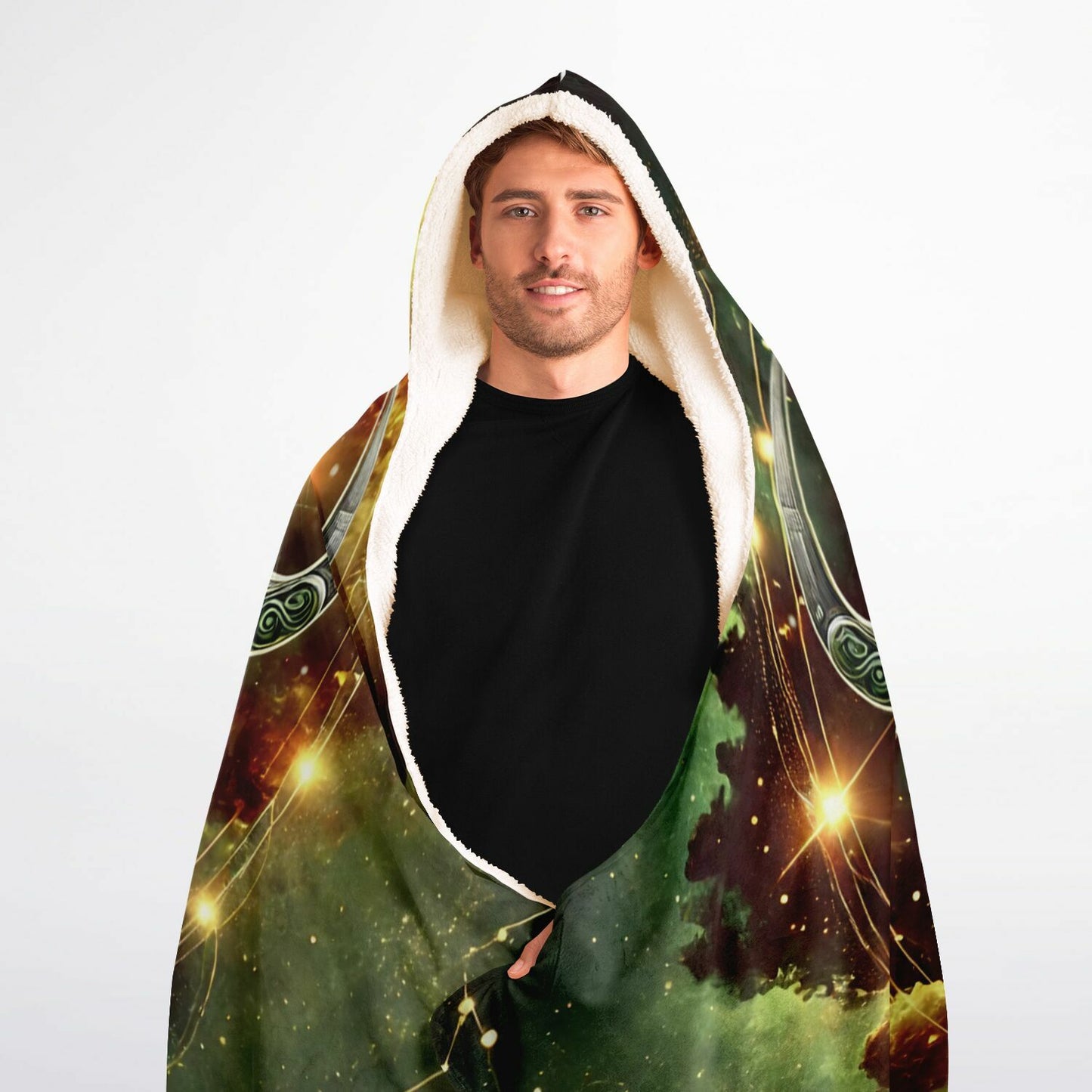 Taurus Ascend Hooded Blanket 60x80 โ Taurus bull celestial design, cozy