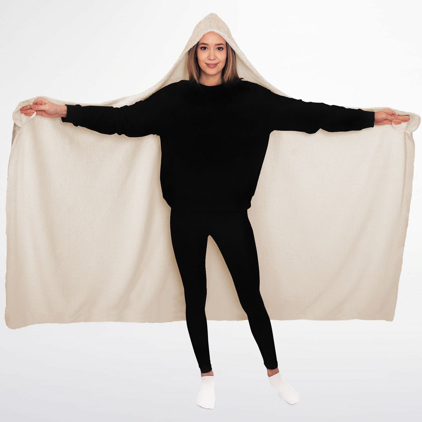 A Letter to My Mom Hooded Blanket 45x60 – emotional daughter letter design with vintage aesthetic