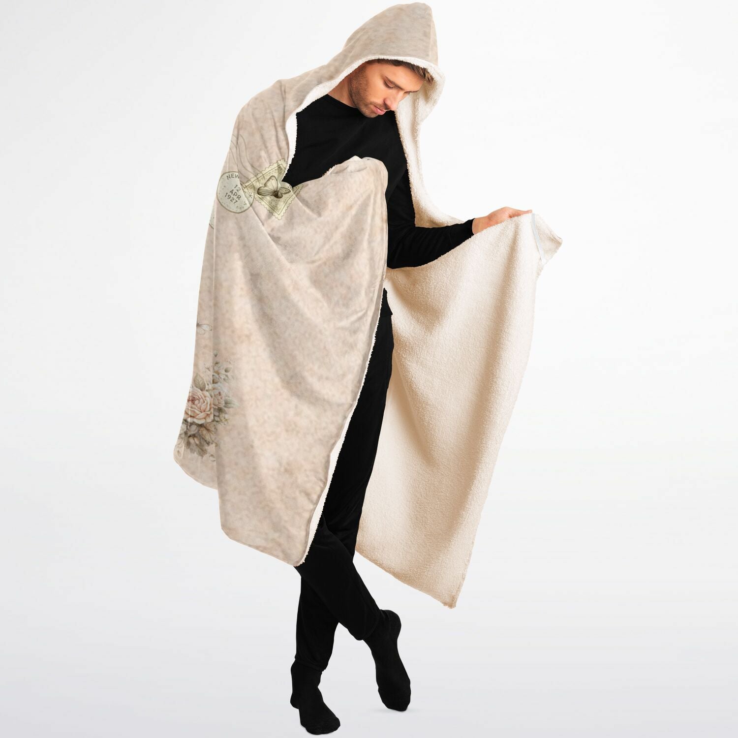 A Letter to My Mom Hooded Blanket 60x80 – cozy sherpa blanket with heartfelt message for mom beautiful