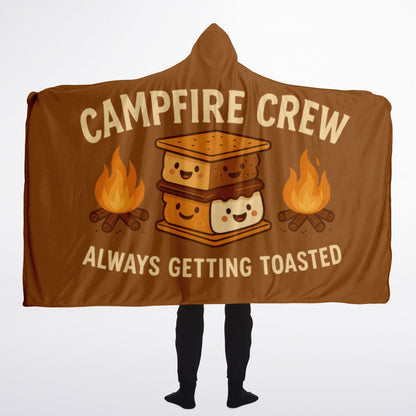 Campfire Crew hooded blanket 60x80 front