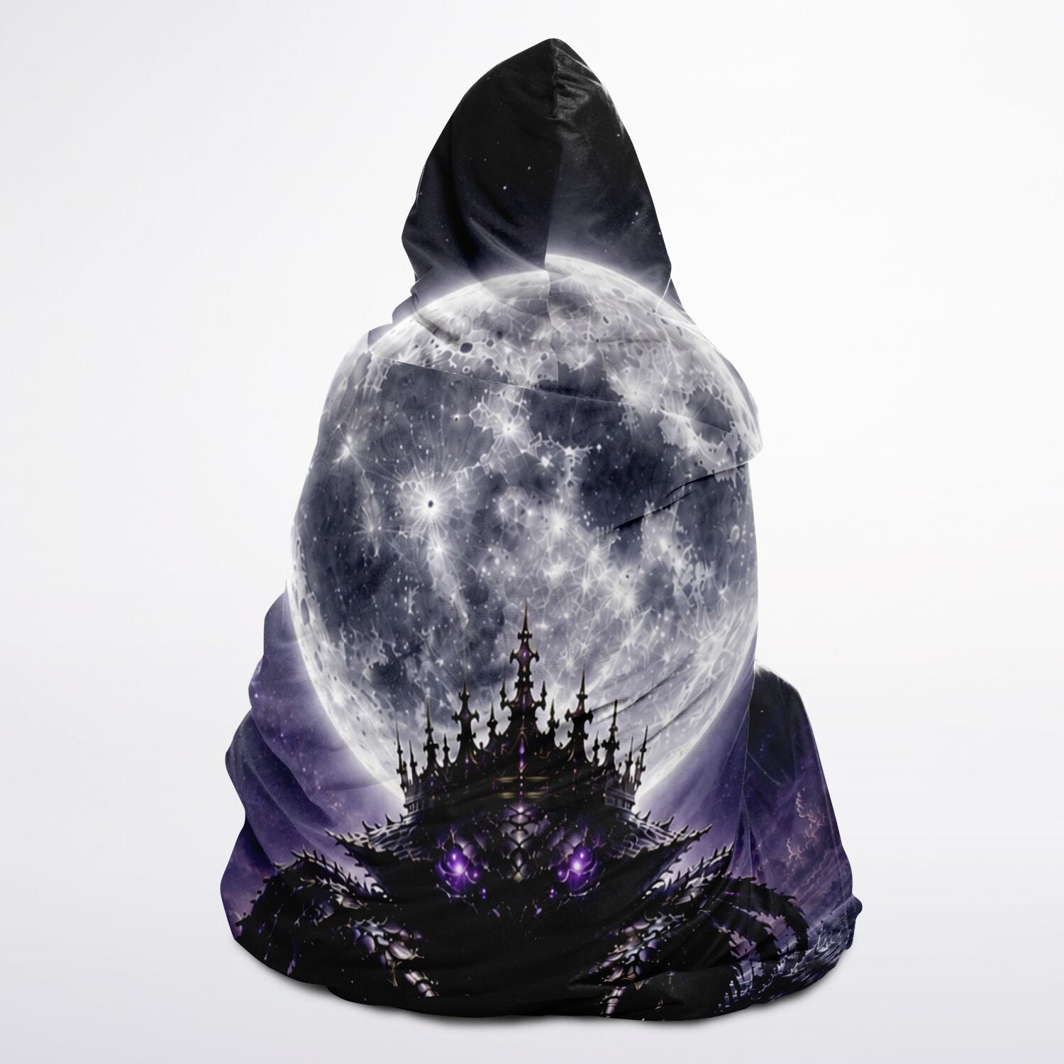 Cancer Moon King Hooded Blanket 45x60 – ultra-soft fleece hooded blanket featuring 