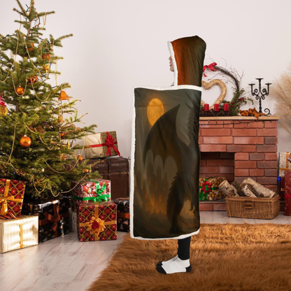 Fire Dragon Hooded Blanket – Kid size, cozy fantasy design for little 