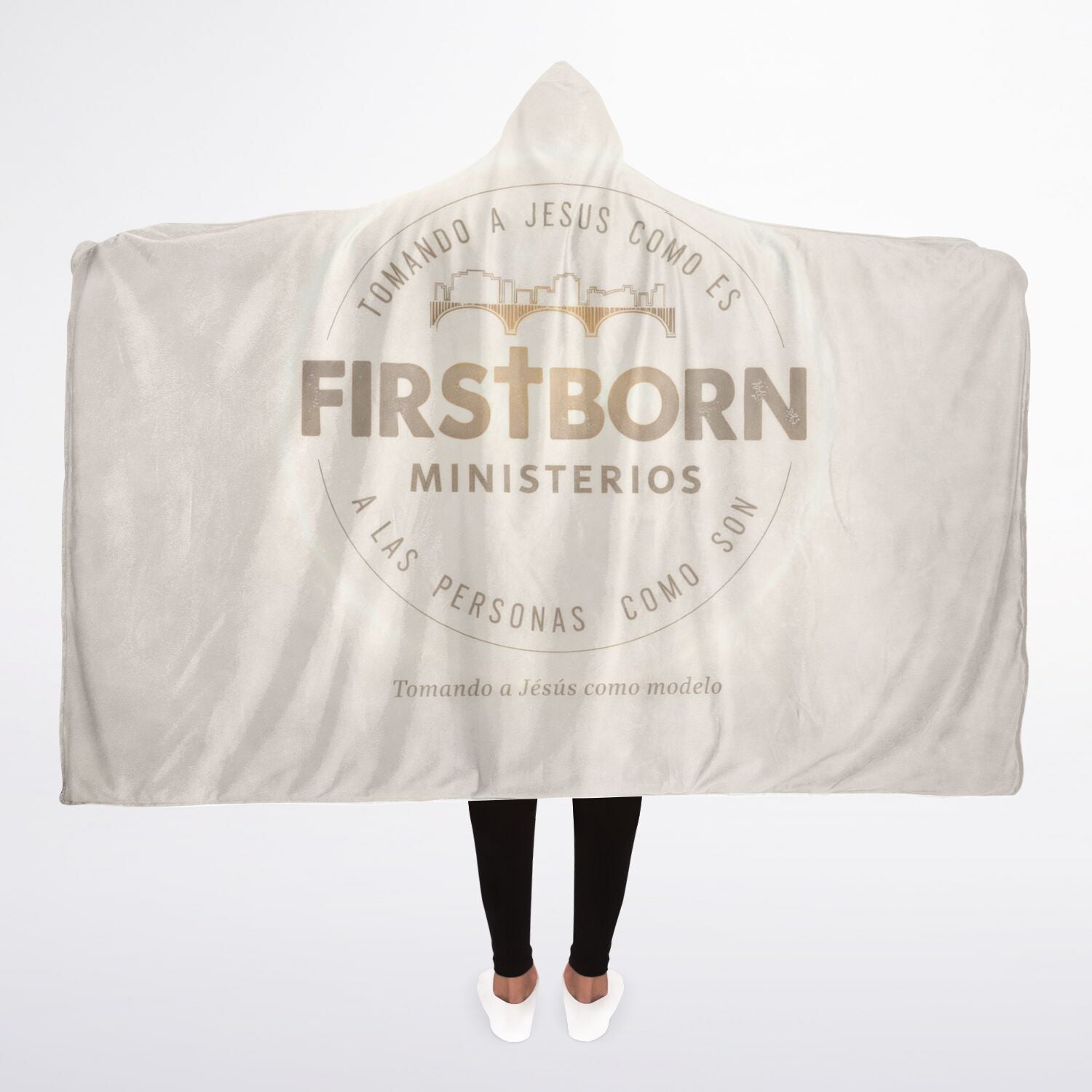 Firstborn Legacy Hooded Blanket 45x60 – faith-based ministry design with sherpa comfort pentecostal