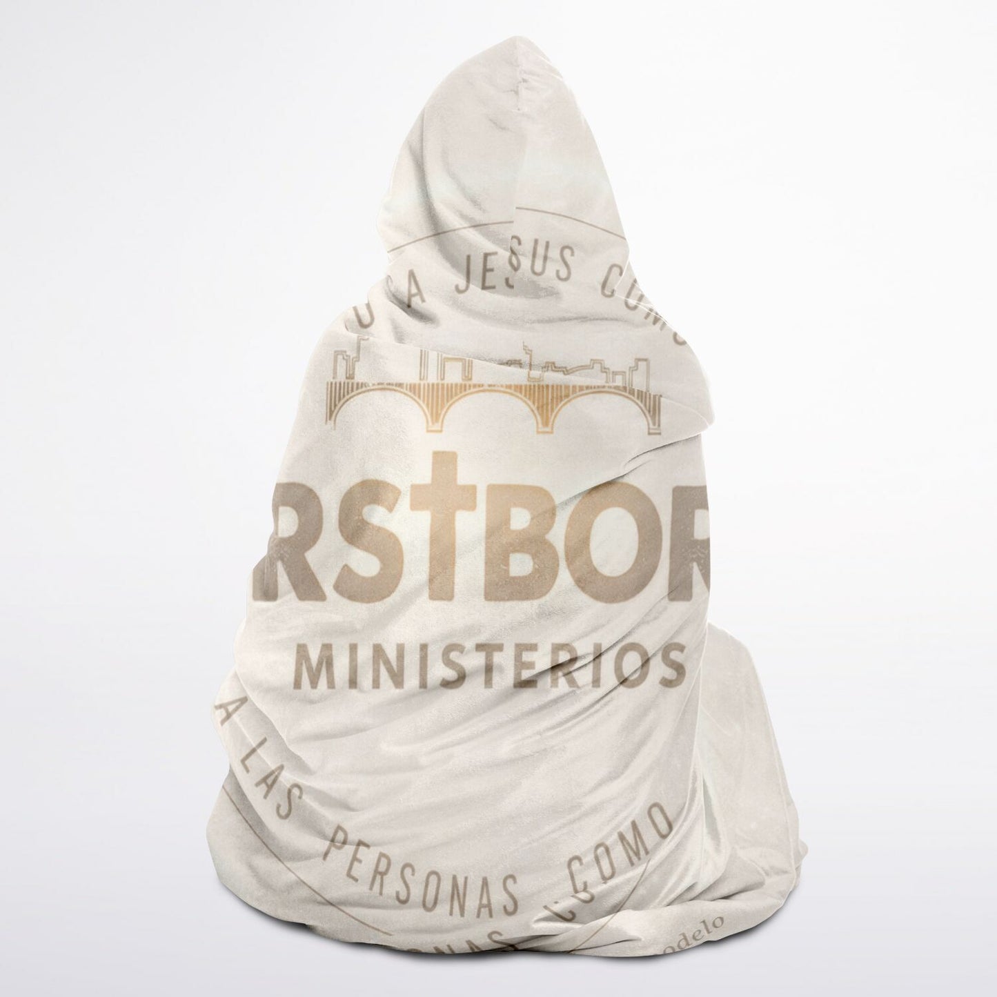 Firstborn Legacy Hooded Blanket 45x60 – faith-based ministry design with sherpa comfort golden