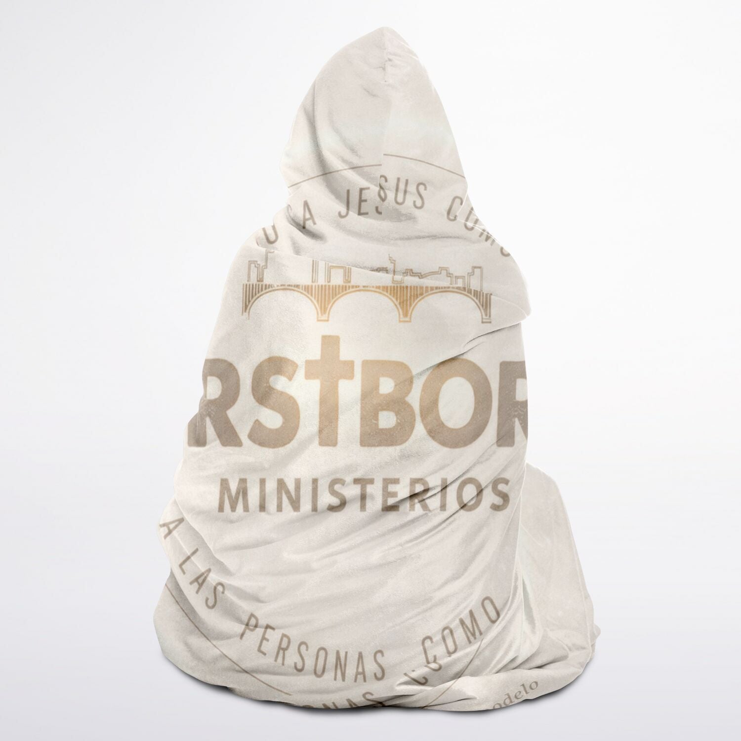 Firstborn Legacy Hooded Blanket 45x60 – faith-based ministry design with sherpa comfort golden