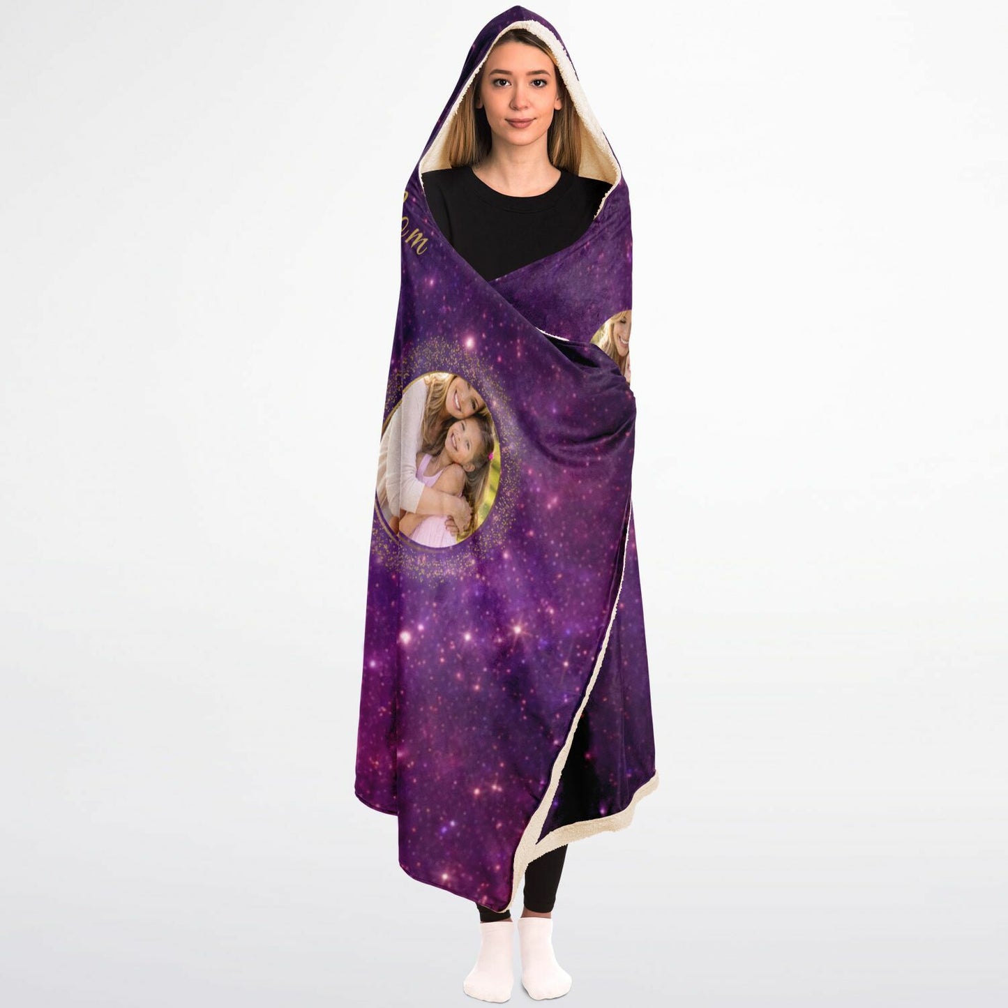 Forever And Always Mom Hooded Blanket 45x60 – personalized photo gift for mom