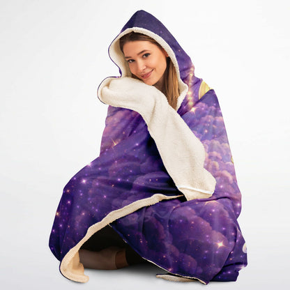 Géminis Twin Star Magic Hooded Blanket 45x60 – ultra-soft fleece with celestial twin 