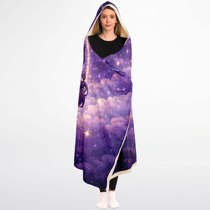 Géminis Twin Star Magic Hooded Blanket 45x60 – ultra-soft fleececelestial twin design