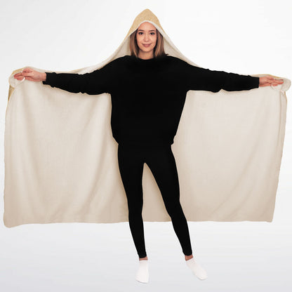 Golden Moments With Mom Hooded Blanket 45x60 – personalized photo blanket with elegant gold frame design for mom soft