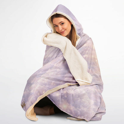 Grateful for You Mom Hooded Blanket 45x60 – emotional angel wings design with heartfelt message for mom cozy