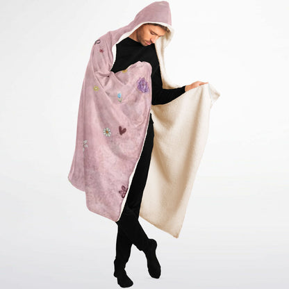 Mama Bear Love Hooded Blanket 60x80 – cozy custom blanket with mama bear and cubs representing family love warm