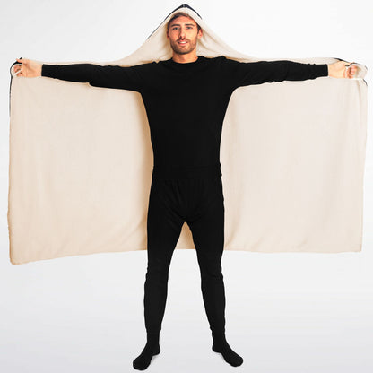 Neon Afterdark Hooded Blanket 60x80 – futuristic neon cityscape