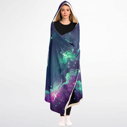 Pisces Dreamflow Hooded Blanket 45x60 – cosmic Pisces