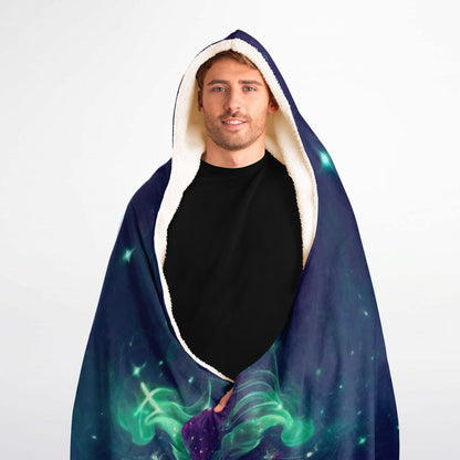 Pisces Dreamflow Hooded Blanket 60x80 – zodiac Pisces design, dreamy
