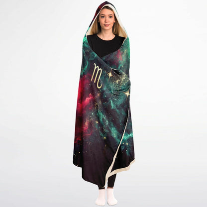Scorpio Eclipse Hooded Blanket 45x60 – fierce zodiac scorpion, cosmic