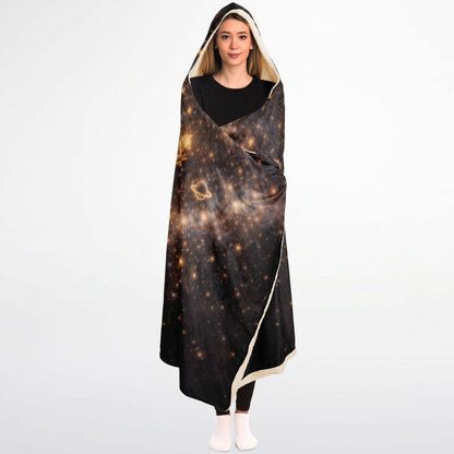 Virgo Divine Maiden of Light Hooded Blanket 45x60 – ultra-soft fleece with radiant 