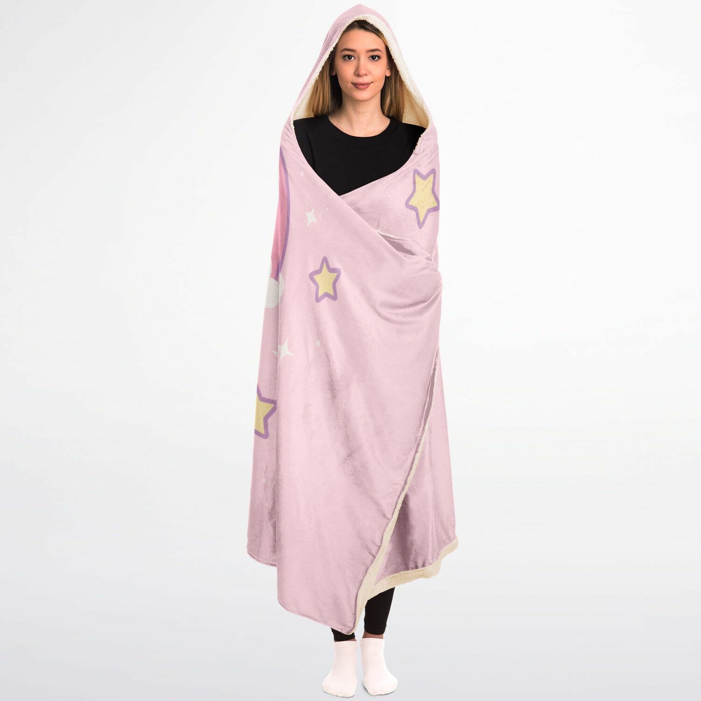 Bunny Dreams hooded blanket 45x60 extra soft