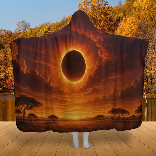 Eclipse of the Soul Hooded Blanket