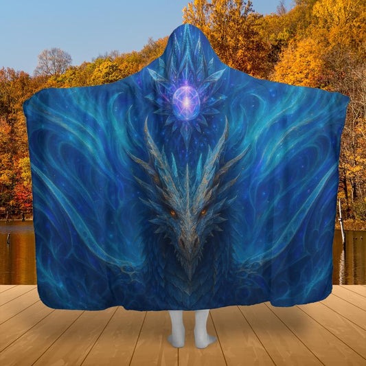 Awakened Dragon Hooded Blanket