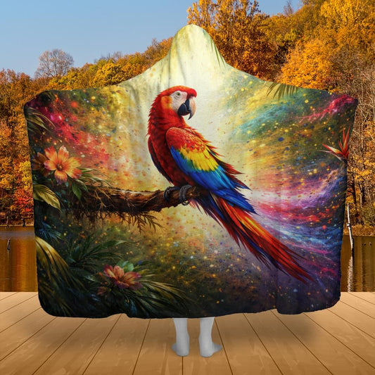 Tropical_Fire_Macaw_Hooded_Blanket_listing-only