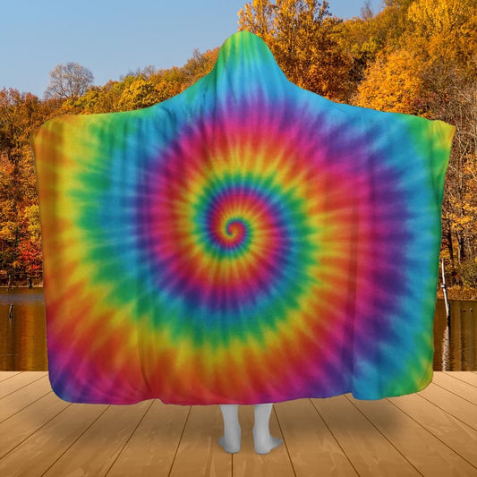 Cosmic Spiral Hooded Blanket