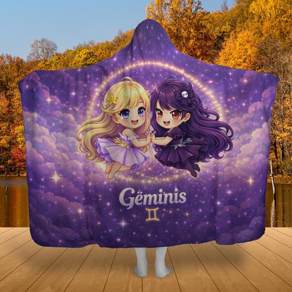 Géminis Twin Star Magic Hooded Blanket – listing-only