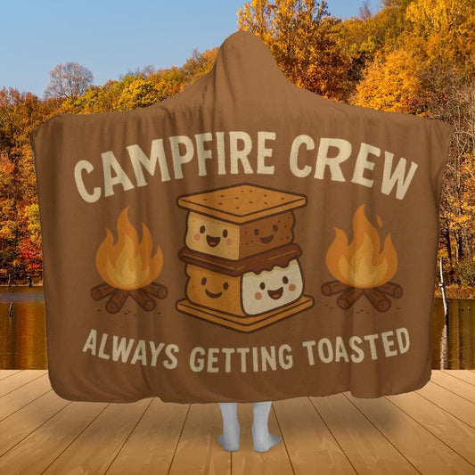 Campfire Crew – Funny Hooded Blanket