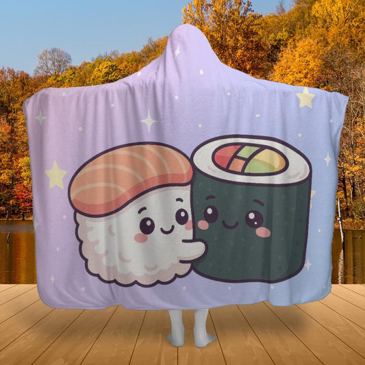 Sushi Snuggle Buddies Hooded Blanket