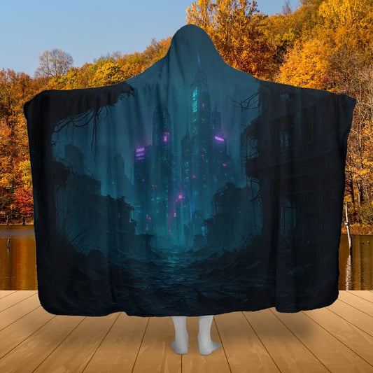 Neon Afterdark Hooded Blanket