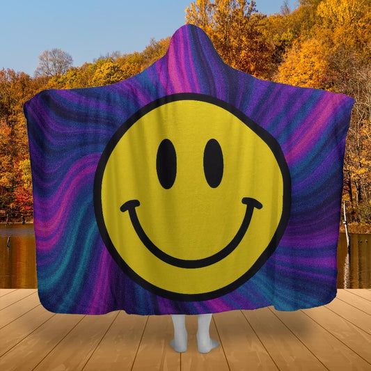 Smiley Trip Hooded Blanket