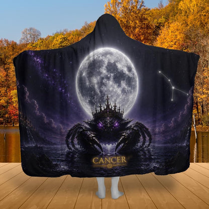 Cancer Moon King Hooded Blanket – listing-only product preview