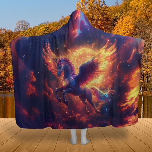 Celestial Pegasus Hooded Blanket
